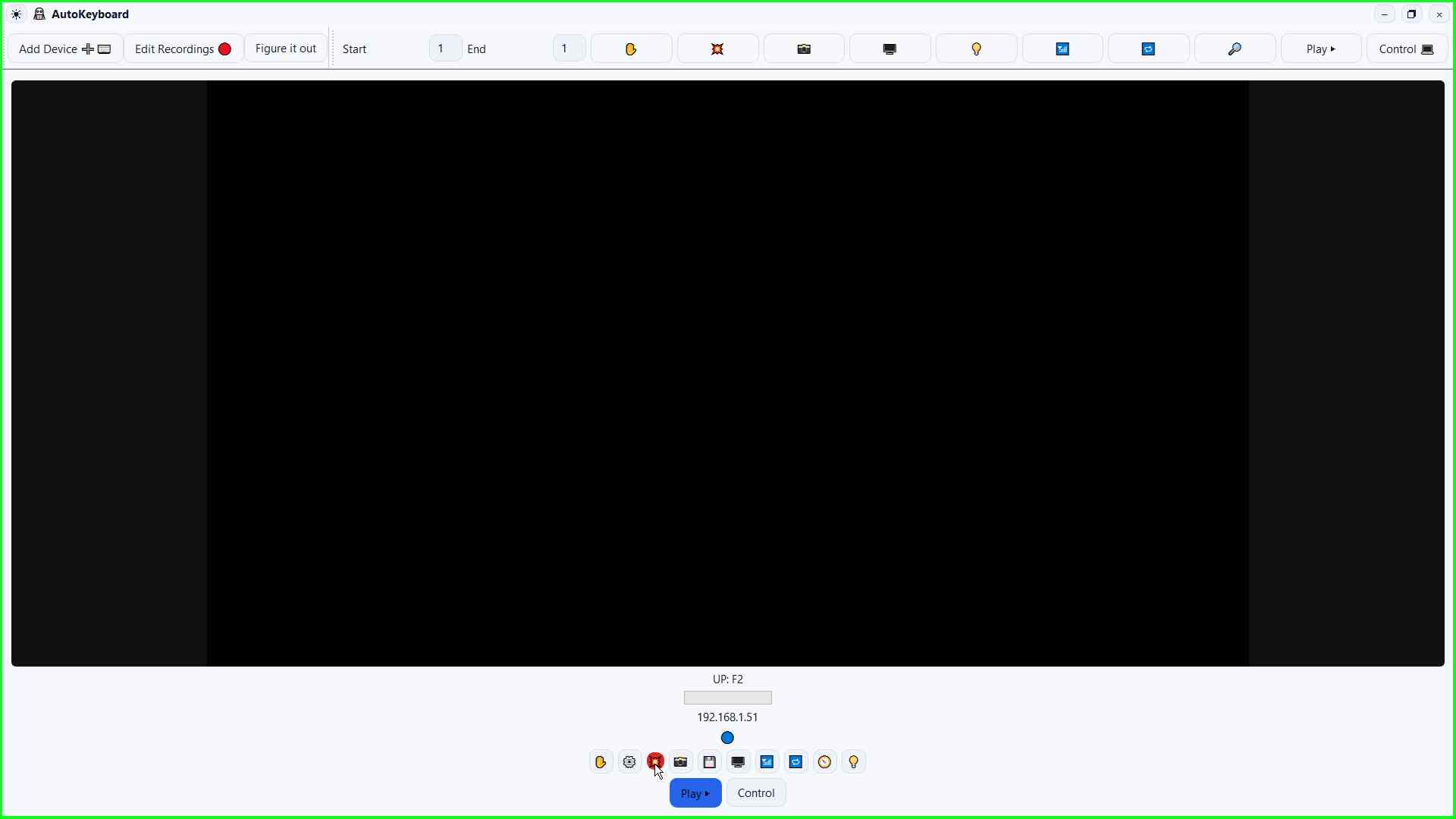 Step 4 screenshot: Explosion button in AutoKeyboard.