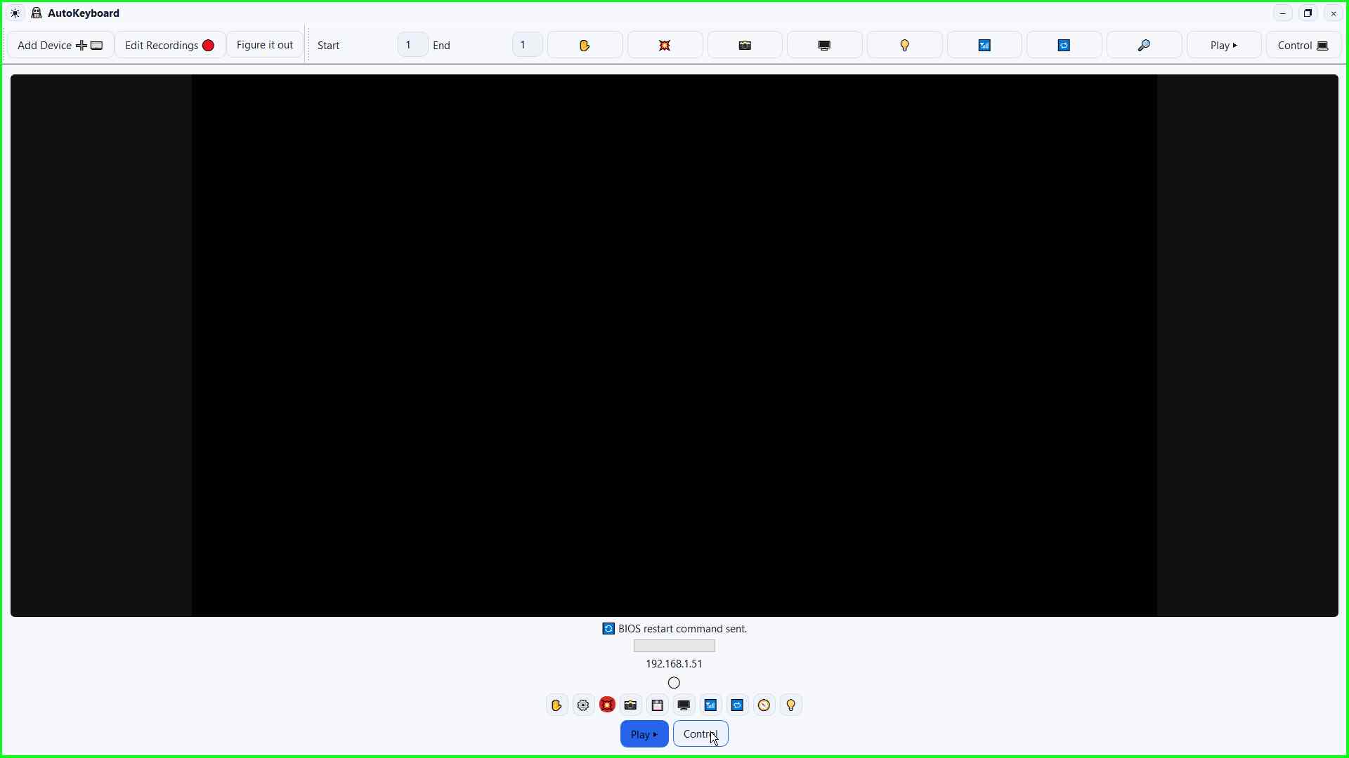 Step 6 screenshot: Control button in AutoKeyboard.