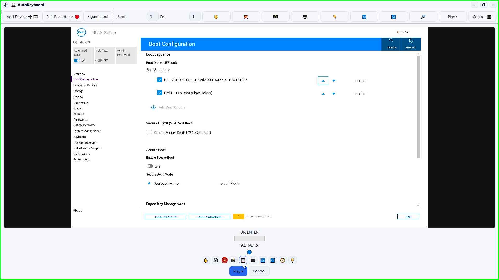 Step 8 screenshot: Save button in AutoKeyboard.