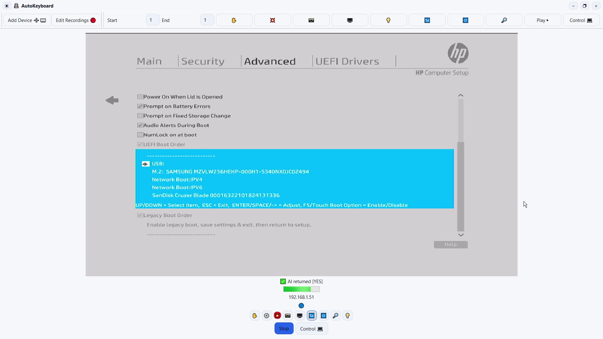 Auto Keyboard device